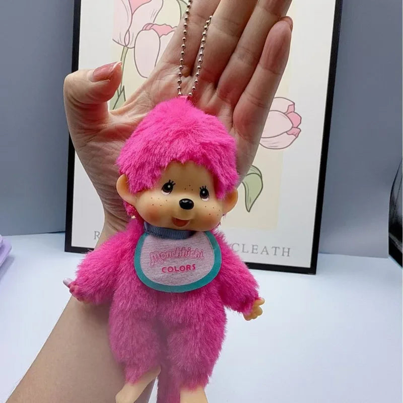 New Anime Monchhichi Pendant Plush Doll Cartoon Cute Monchhichi Standing Transformation Multiple Plush Toys Claw Machine Dolls
