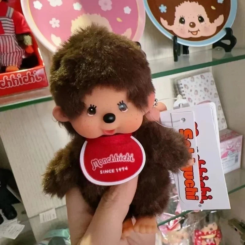 New Anime Monchhichi Pendant Plush Doll Cartoon Cute Monchhichi Standing Transformation Multiple Plush Toys Claw Machine Dolls