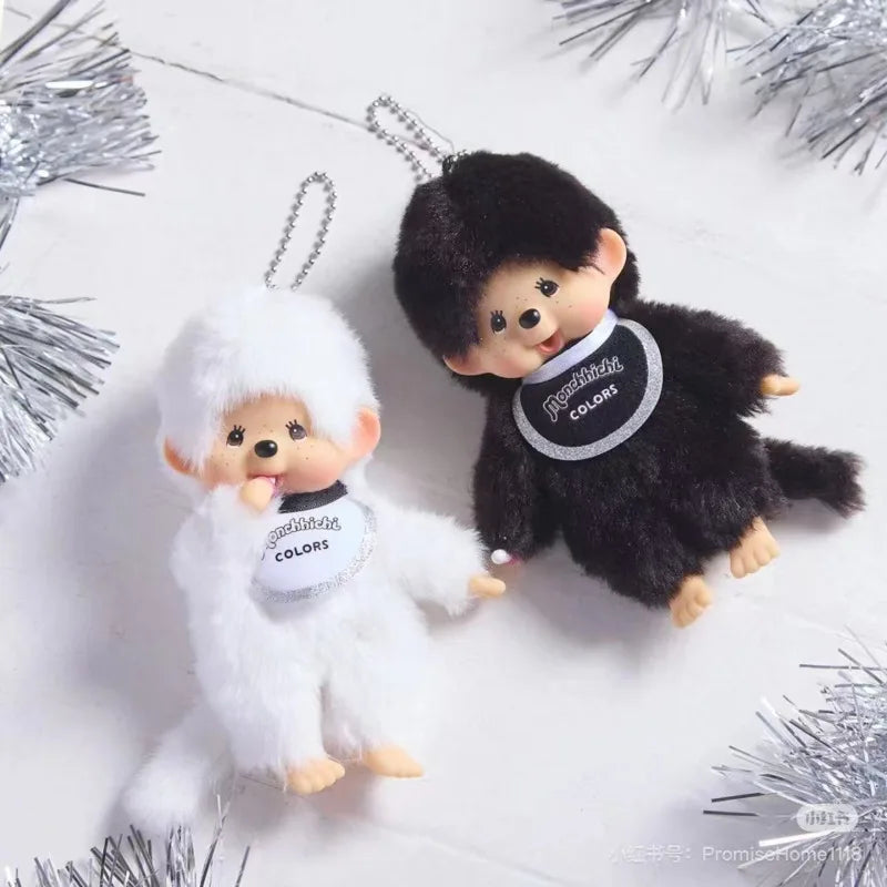 New Anime Monchhichi Pendant Plush Doll Cartoon Cute Monchhichi Standing Transformation Multiple Plush Toys Claw Machine Dolls
