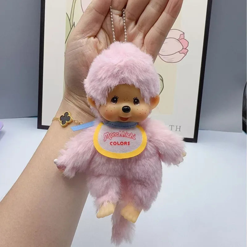 New Anime Monchhichi Pendant Plush Doll Cartoon Cute Monchhichi Standing Transformation Multiple Plush Toys Claw Machine Dolls