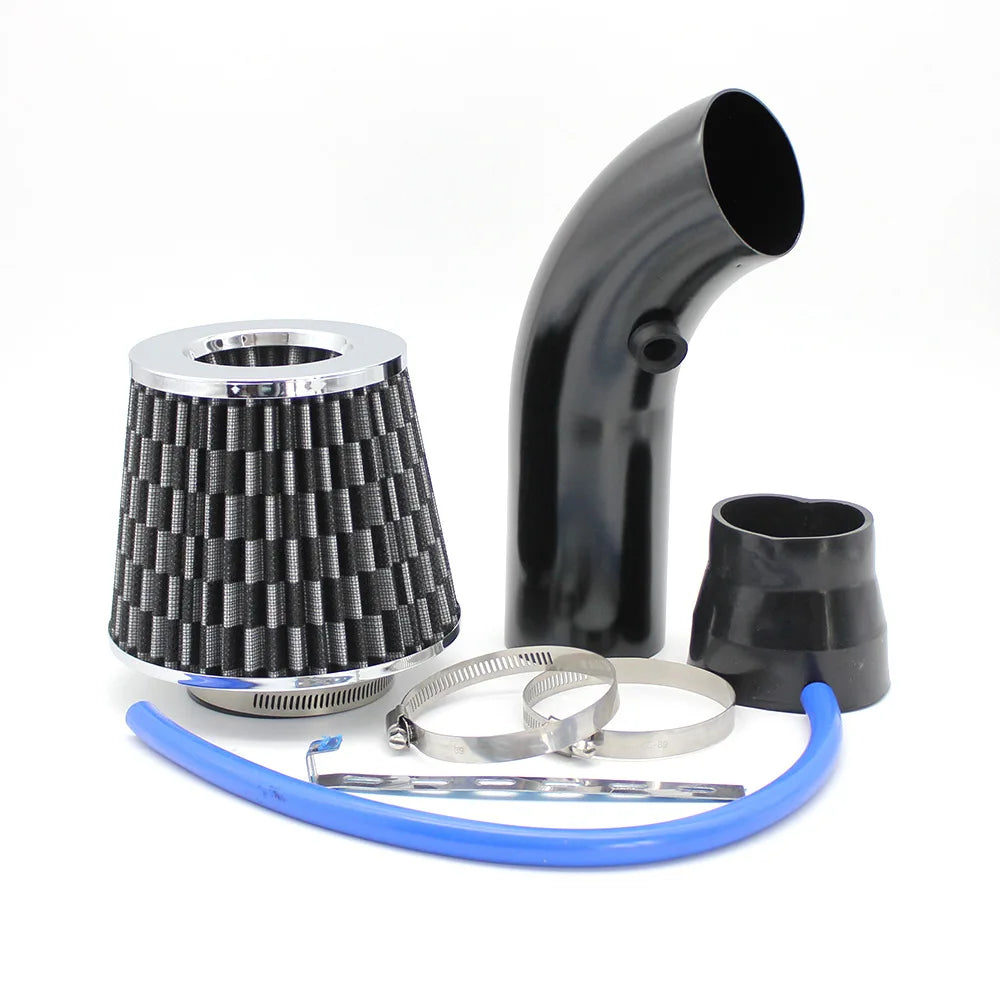 76mm Car Refitted Winter Mushroom Head Air Filter Intake Pipe Filter High Flow High Cold Air Filter Aluminum Pipe Kit