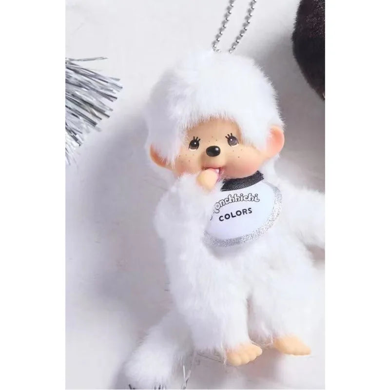 New Anime Monchhichi Pendant Plush Doll Cartoon Cute Monchhichi Standing Transformation Multiple Plush Toys Claw Machine Dolls