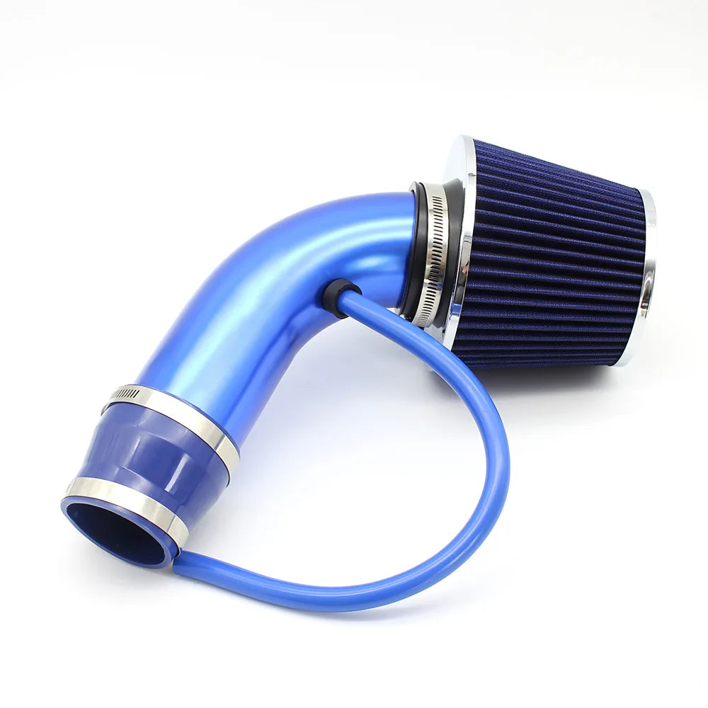 76mm Car Refitted Winter Mushroom Head Air Filter Intake Pipe Filter High Flow High Cold Air Filter Aluminum Pipe Kit