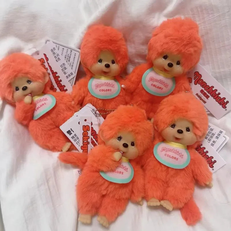 New Anime Monchhichi Pendant Plush Doll Cartoon Cute Monchhichi Standing Transformation Multiple Plush Toys Claw Machine Dolls